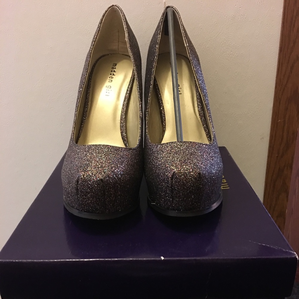 MADDEN GIRL SPARKLING PLATFORM HEELS